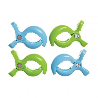 Pack Dream Baby Clips para Coches Verde y Azul 4 Unidades