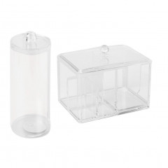 Combo Farma Hogar Organizador de Maquillaje y Organizador para Discos de Algodón