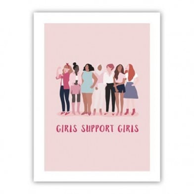 Cuadro Farma Hogar Girls Support Girls 30 x 40 cm