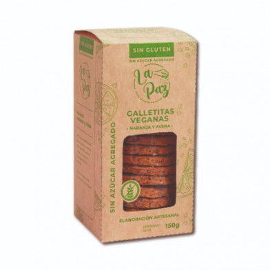 Galleta La Paz sin Gluten Naranja sin Azúcar 150 g