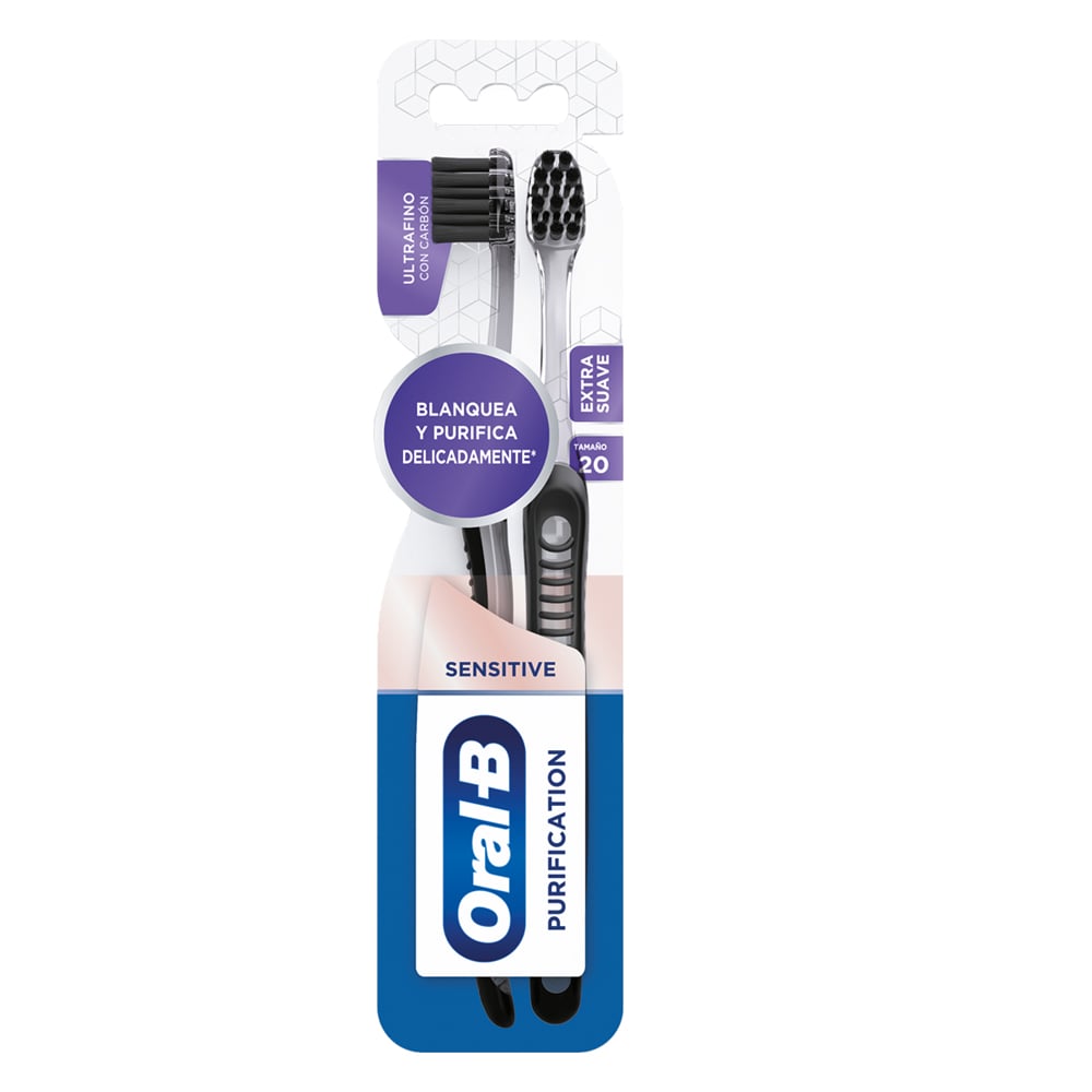 Cepillo de Dientes Oral B Purification 2 Unidades