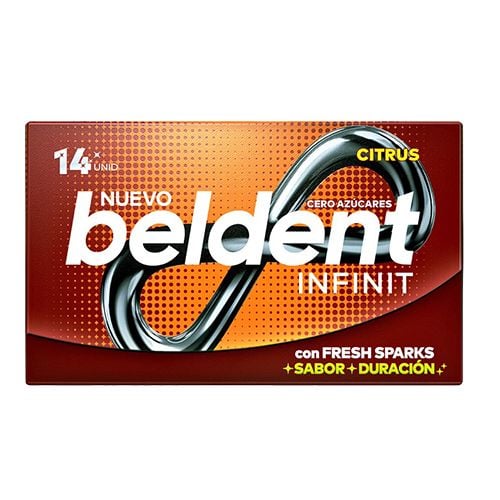 Chicle Beldent Infinit Citrus 14 Unidades