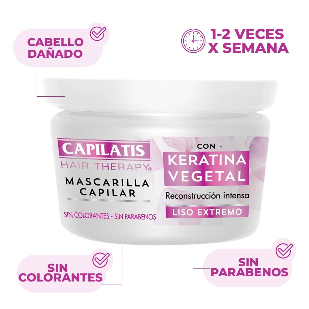 MASCARILLA CAPILATIS KERATINA 170 ML.