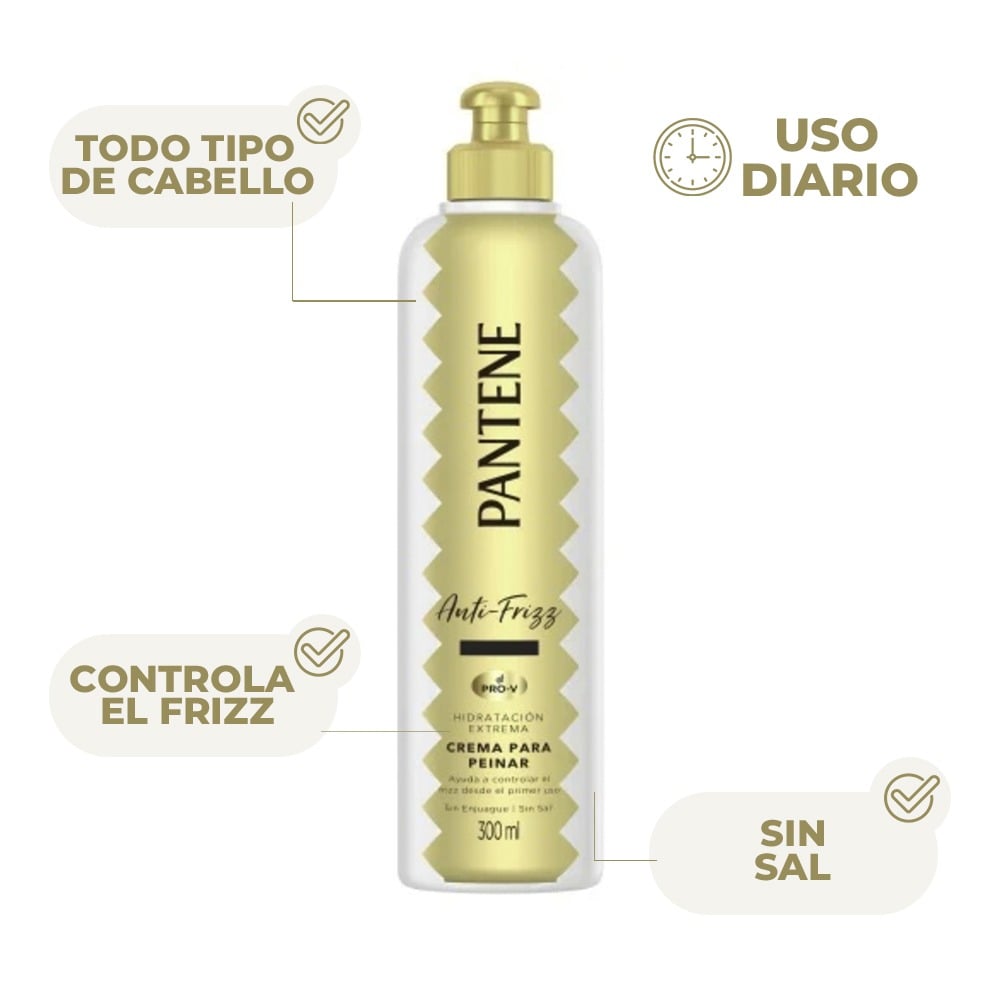 CREMA DE PEINAR PANTENE HIDROCAUTERIZACION 300 ML