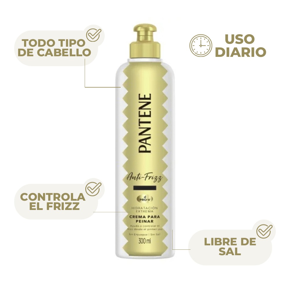 CREMA DE PEINAR PANTENE HIDROCAUTERIZACION 300 ML