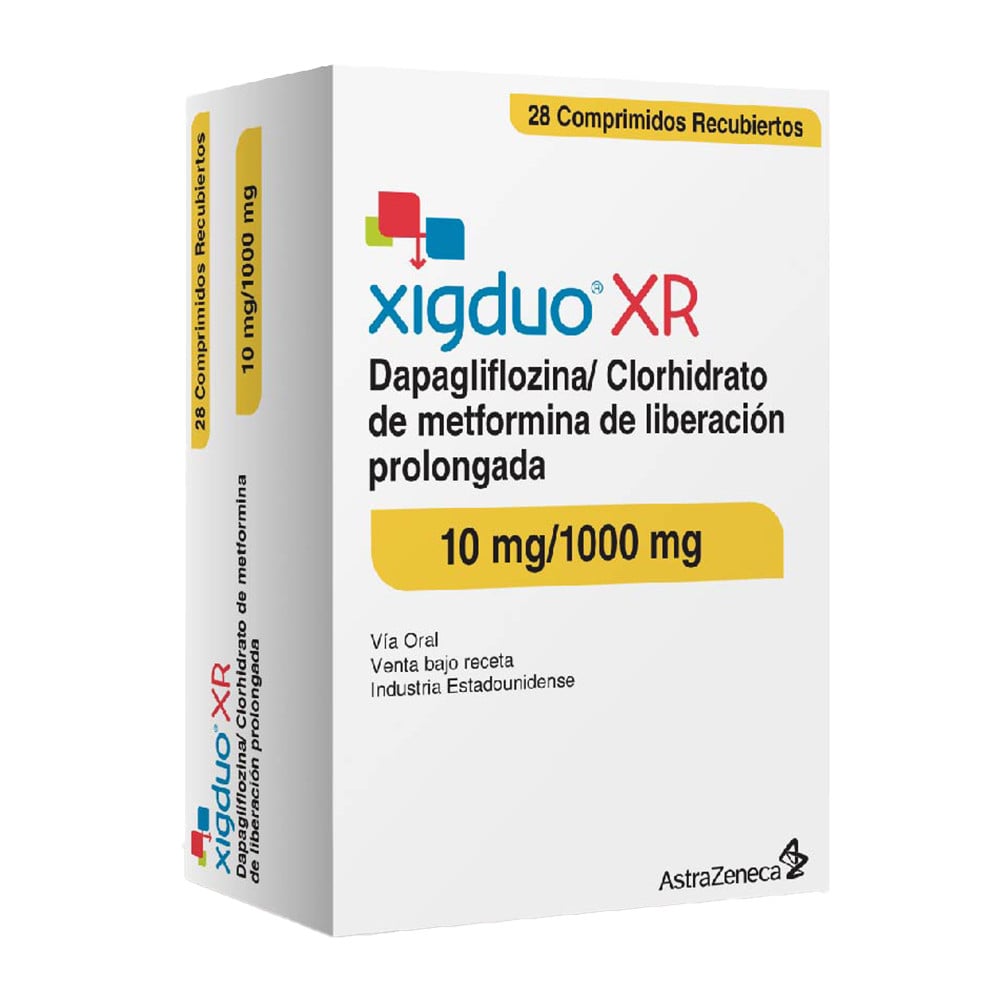 Xigduo XR 10 mg/1000 mg 28 Comprimidos Recubiertos