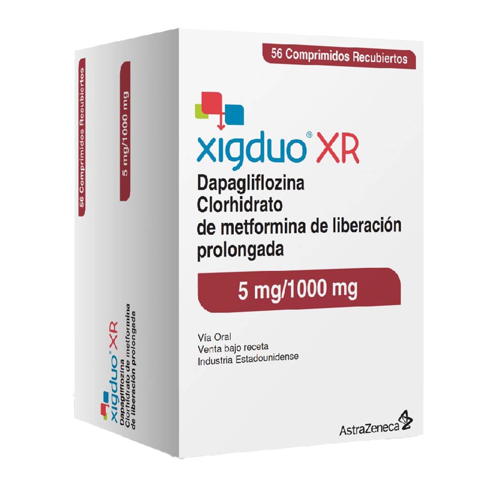 Xigduo XR 5 mg/1000 mg 56 Comprimidos Recubiertos