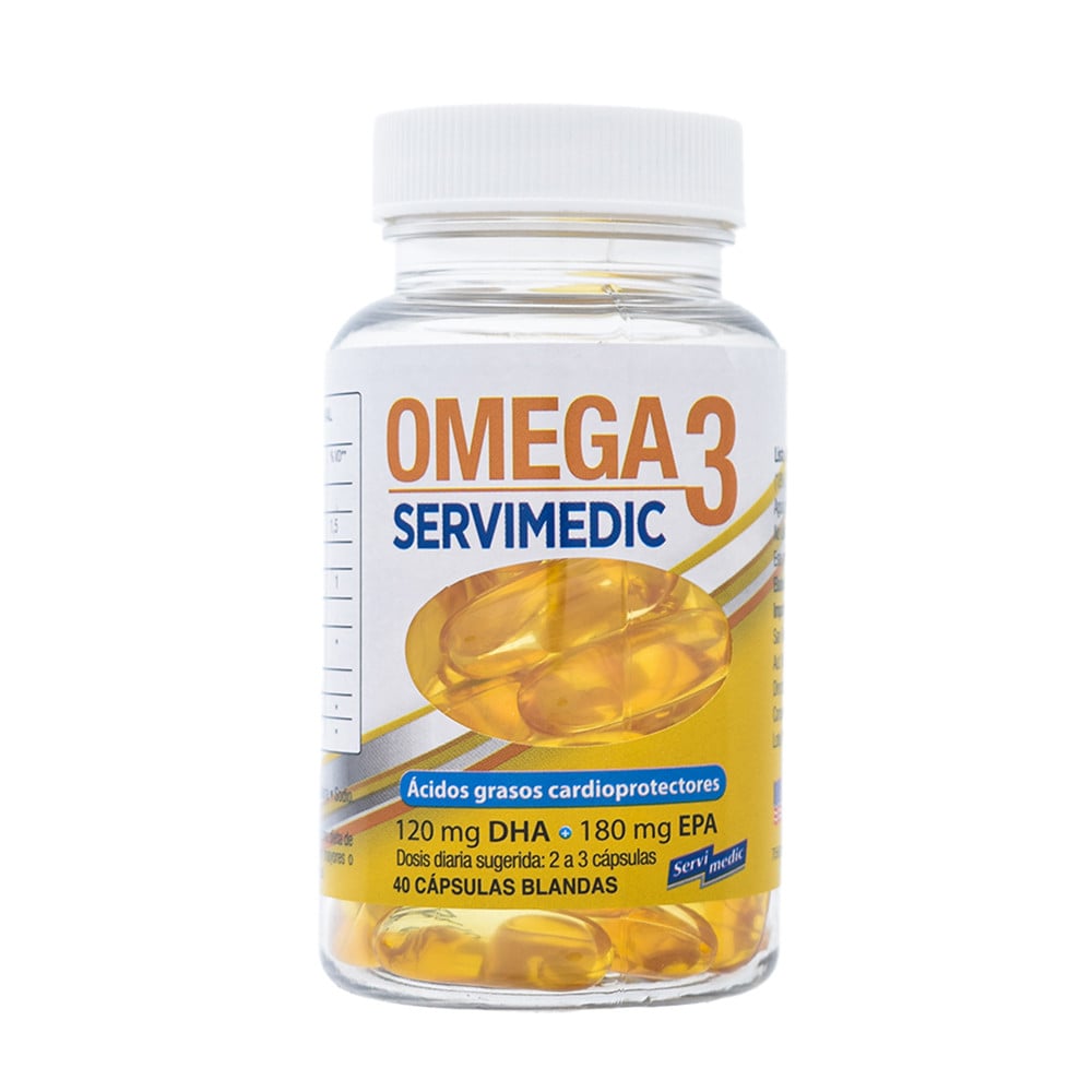 Omega 3 Servimedic 40 Cápsulas Blandas