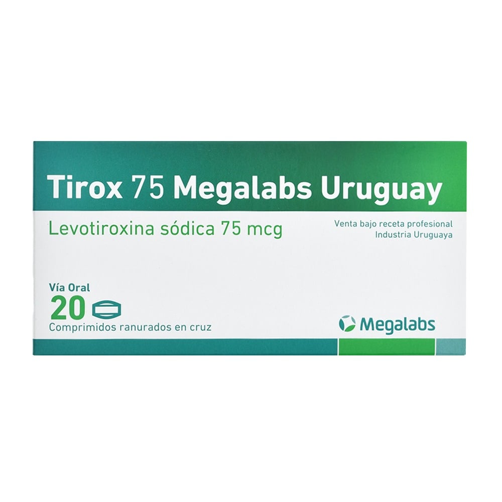 TIROX 75 MCG 20 COMPRIMIDOS