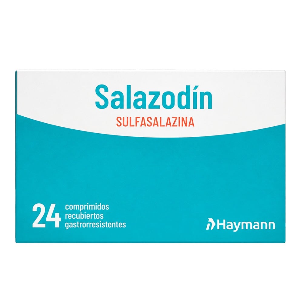 Salazodín 500 mg 24 Comprimidos Recubiertos Gastrorresistentes 