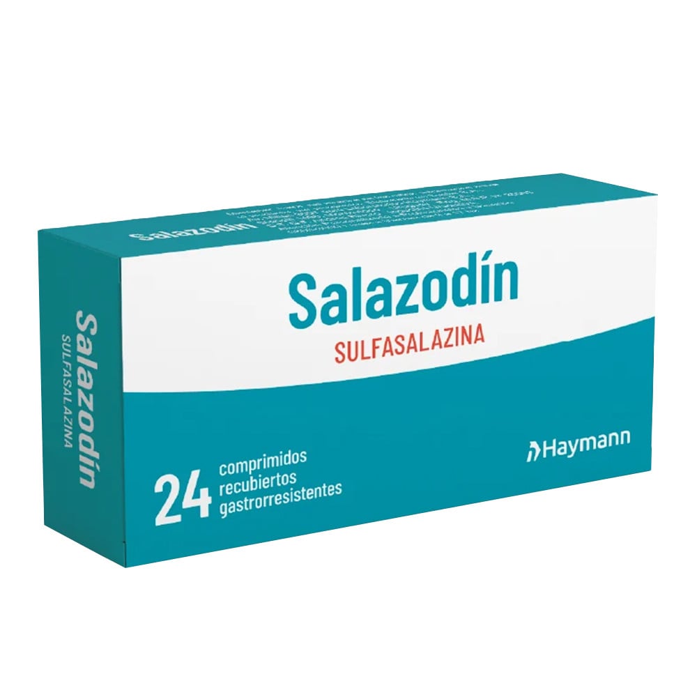Salazodín 500 mg 24 Comprimidos Recubiertos Gastrorresistentes 