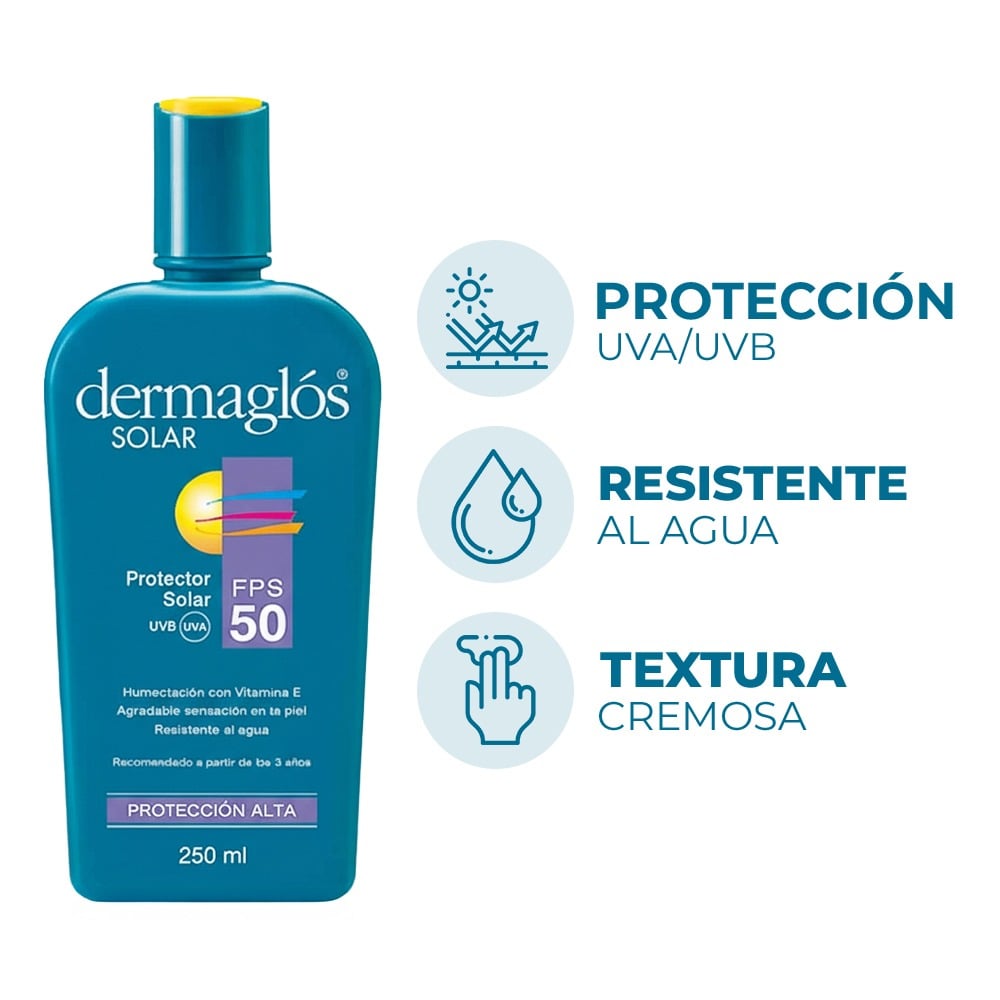 Protector Solar Dermaglós FPS 50 250 ml