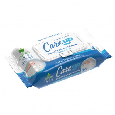 Papel Higiénico Húmedo Care Up 80 Unidades