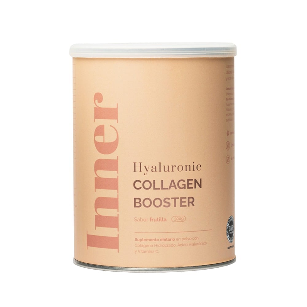 Colágeno en Polvo Inner Hyaluronic Collagen Booster Sabor Frutilla 300 g