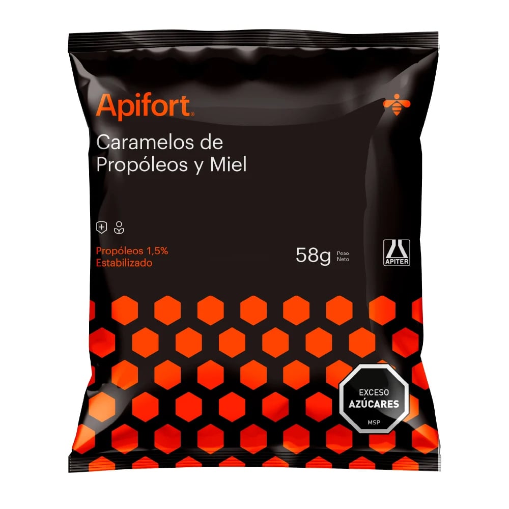 Caramelos de Propóleo y Miel Apifort 8 Unidades