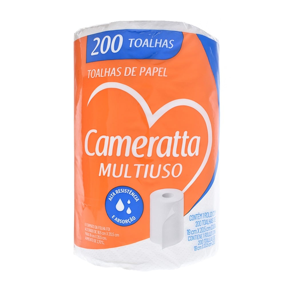Rollo de Cocina Cameratta 200 Hojas 1 Rollo