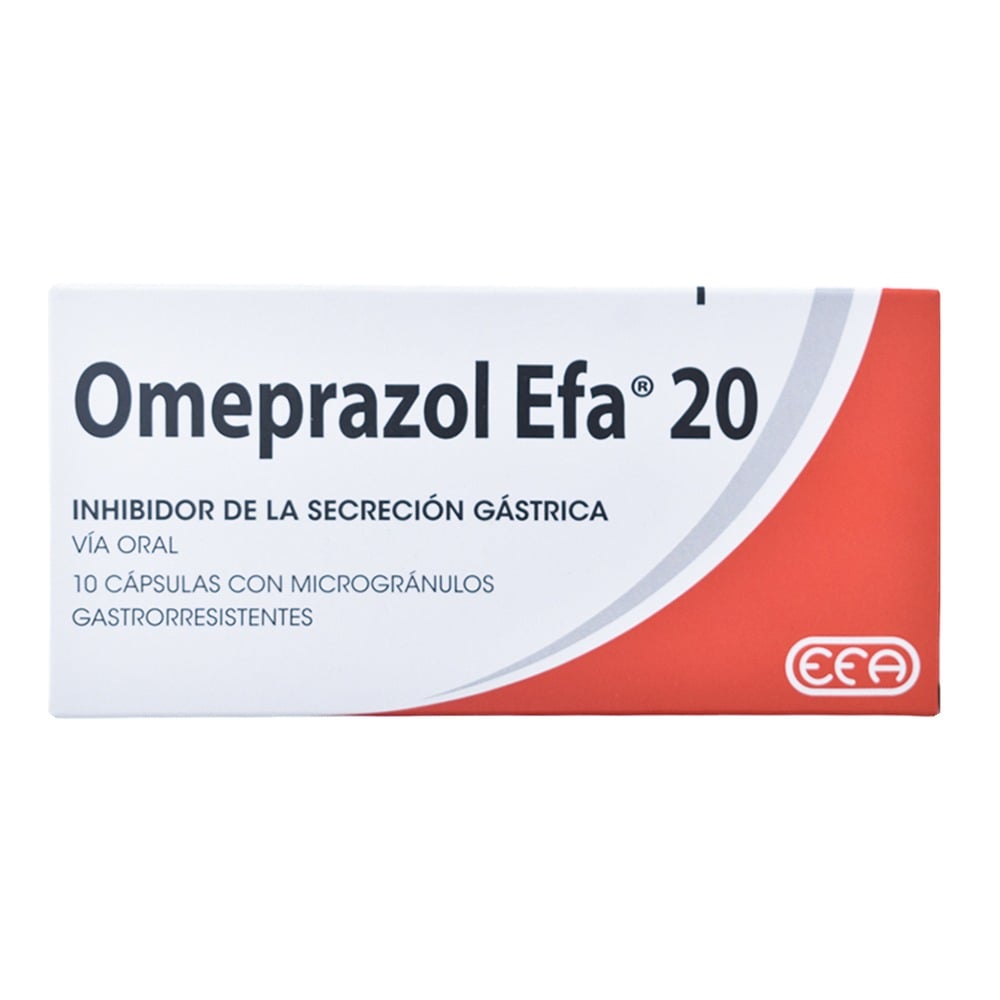Omeprazol Efa 20 mg 10 Cápsulas Gastrorresistentes
