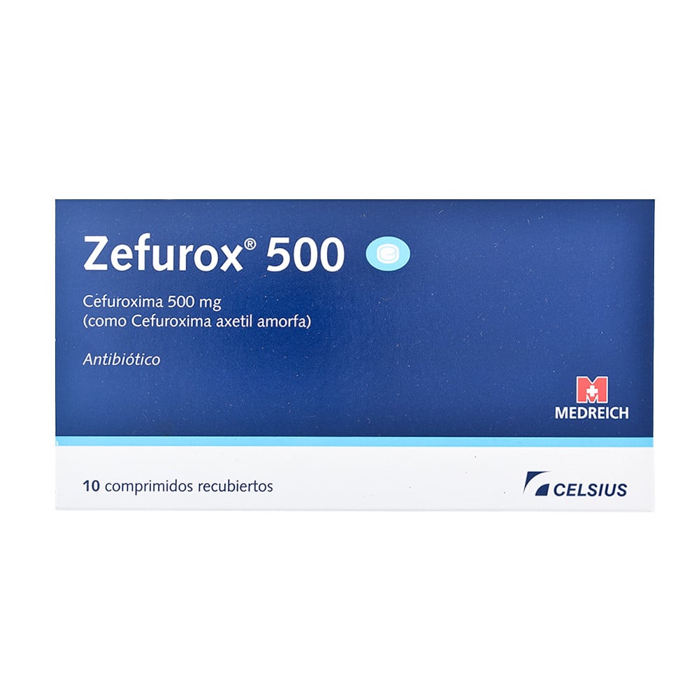 Zefurox 500 mg 10 Comprimidos Recubiertos