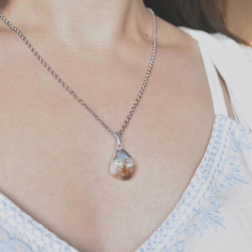 Collar D'alma Simple con Citrino