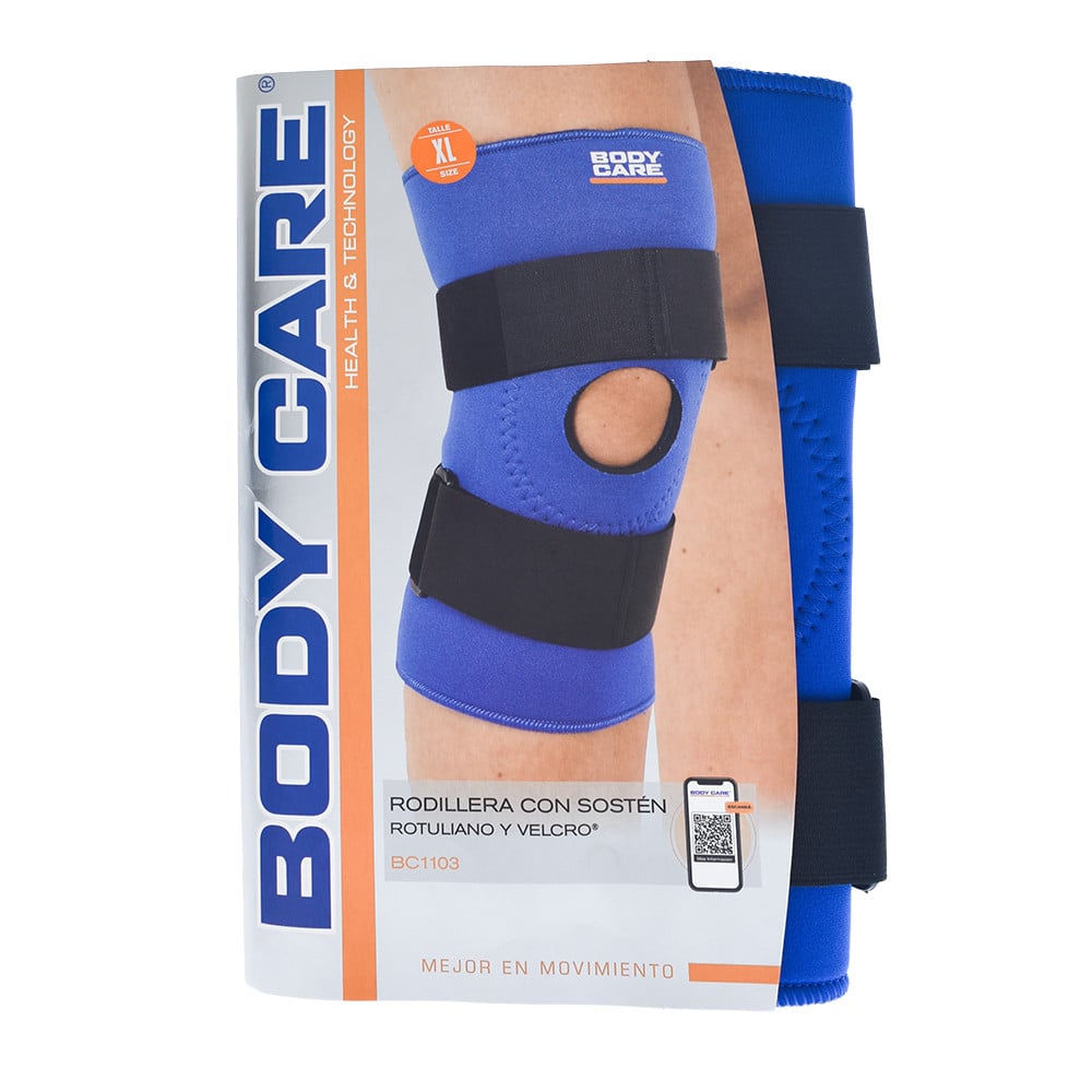 Rodillera Body Care con Sostén Rotuliano y Velcro Talle XL