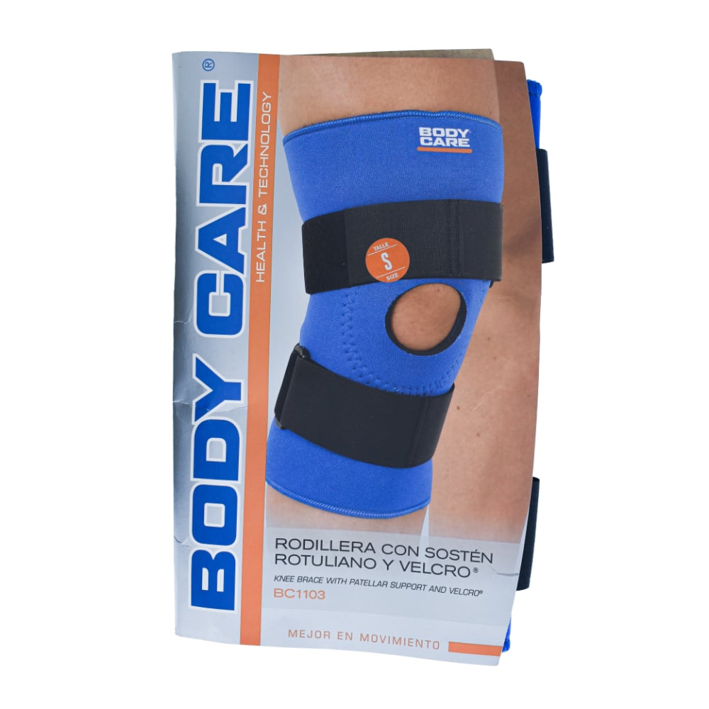 Rodillera Body Care con Sostén Rotuliano y Velcro Talle S