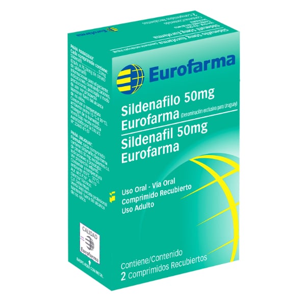 Sildenafil 50 mg 2 Comprimidos Recubiertos
