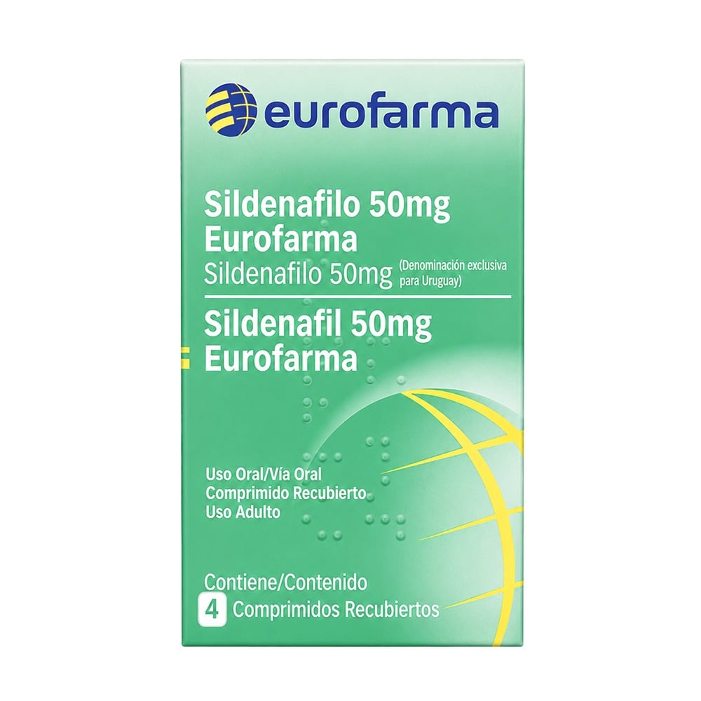Sildenafil 50 mg 4 Comprimidos Recubiertos