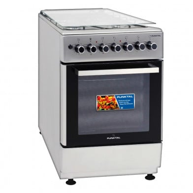 Cocina Combinada Punktal PK-1050ETK Inox 3 Hornallas + 1 Disco