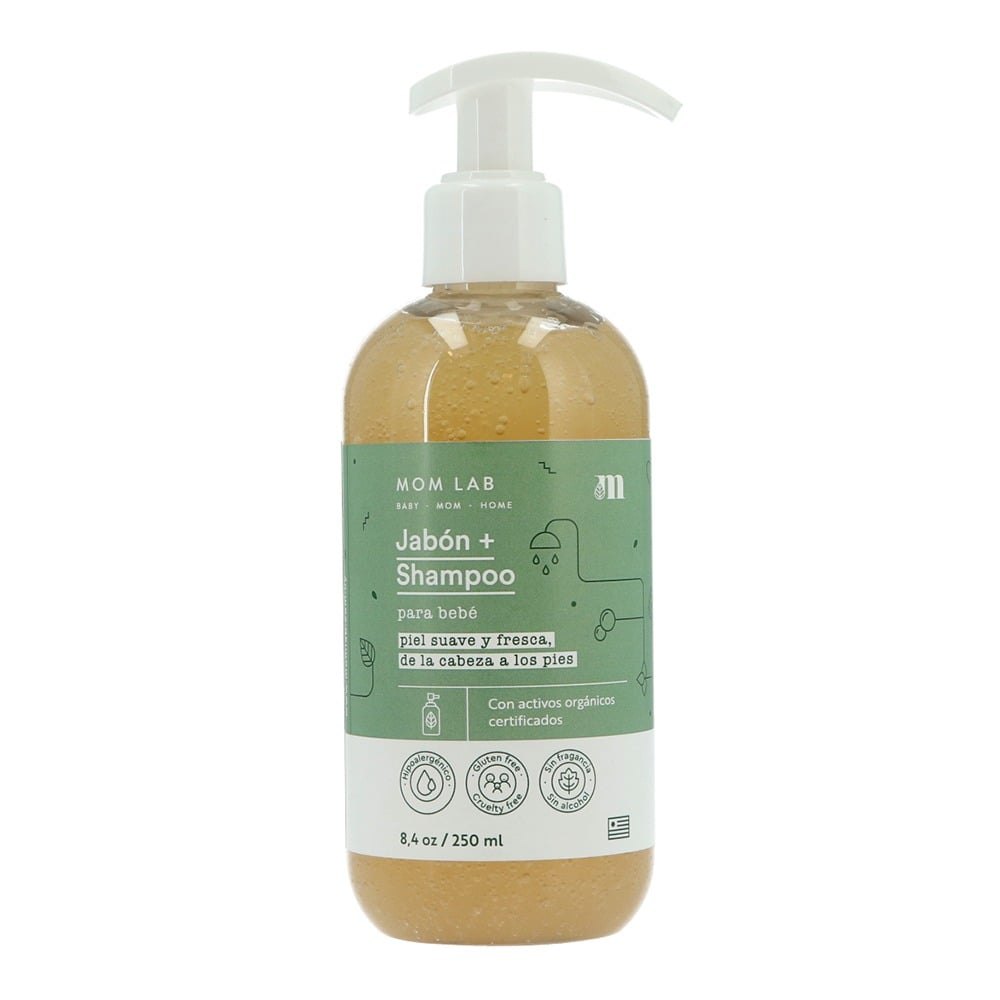 Jabón + Shampoo Momlab para Bebé 250 ml