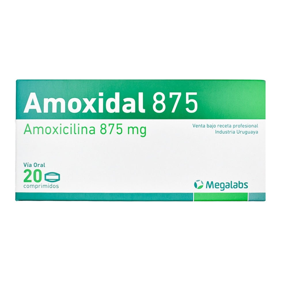 Amoxidal 875 mg 20 Comprimidos