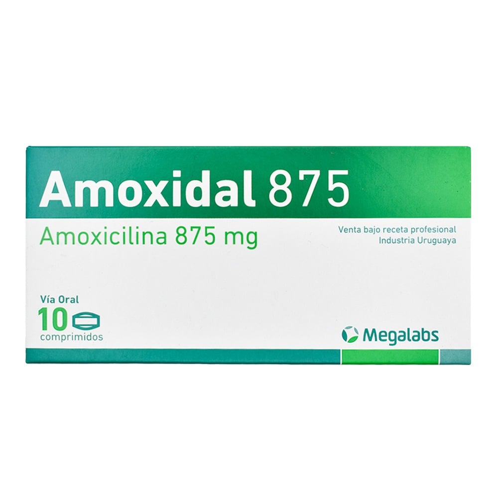 Amoxidal 875 mg 10 Comprimidos