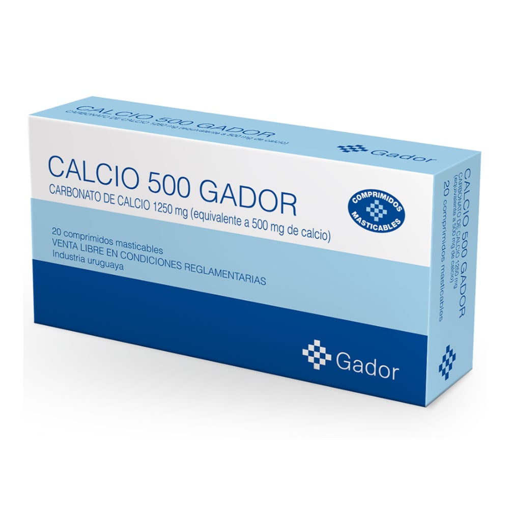 Calcio Gador 500 mg 20 Masticables