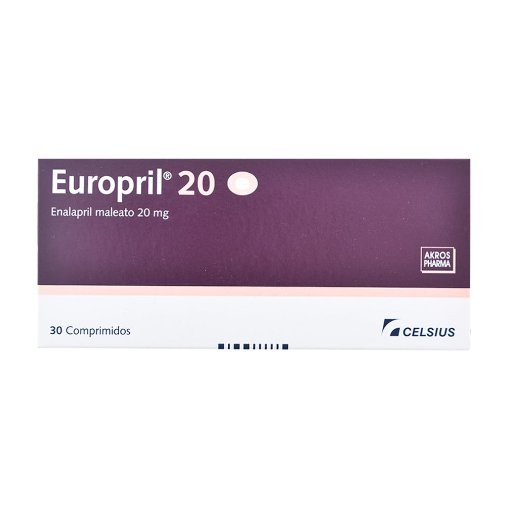 Europril 20 mg 30 Comprimidos