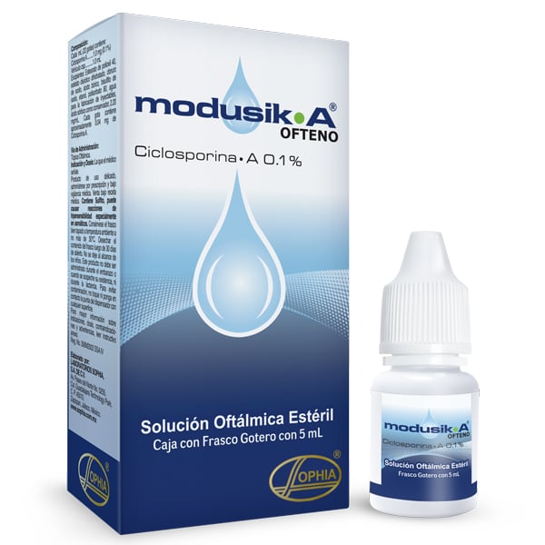 Modusik A 0.1% Solución Oftálmica 5 ml