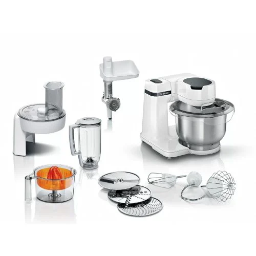 Robot de Cocina Bosch con Bowl Acero Inoxidable Blanco 3.8 l