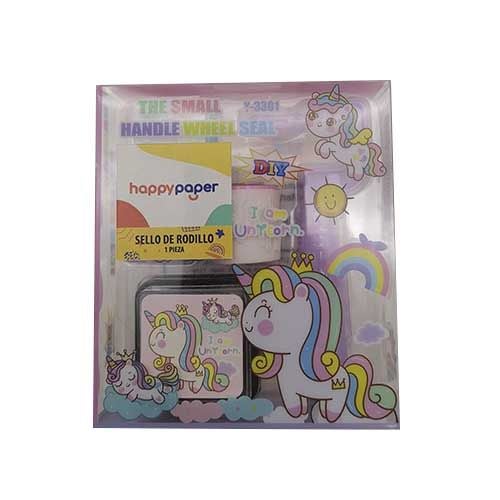 Sello de Rodillo Happy Paper Unicornio