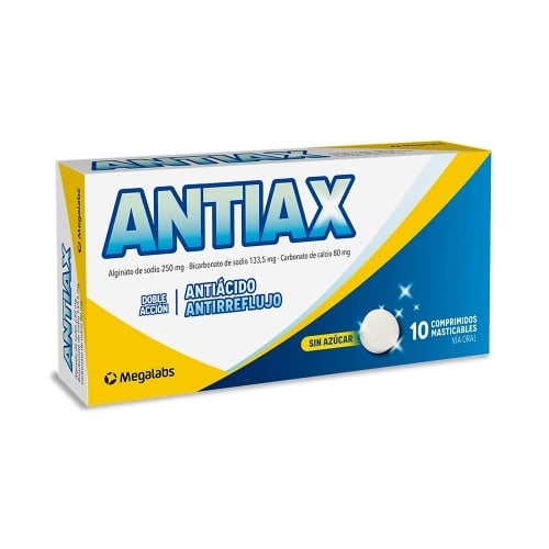 Antiax 250 mg/133.5 mg/80 mg 10 Comprimidos Masticables
