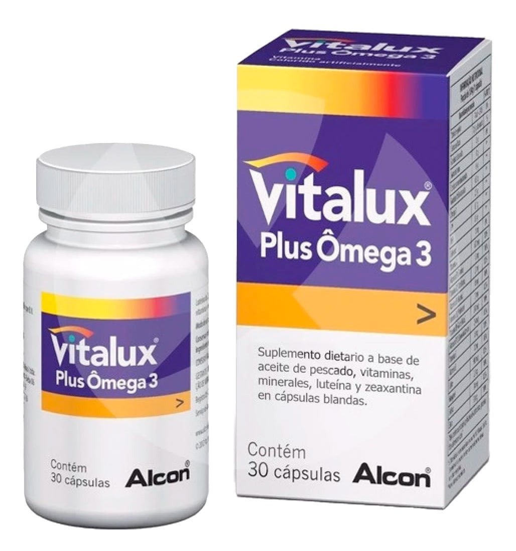 Vitalux Plus Omega 3 Oftálmico 30 Cápsulas