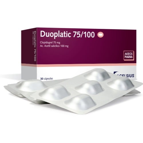 Duoplatic 75 mg / 100 mg 30 Cápsulas