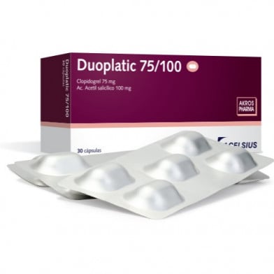 Duoplatic 75 mg / 100 mg 30 Cápsulas