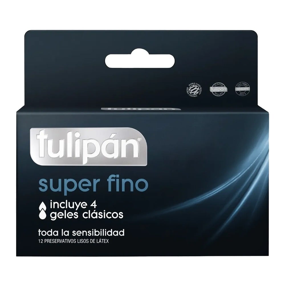 Preservativos Tulipán Super Fino 12 Unidades