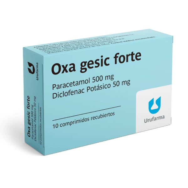 Oxa Gesic Forte 500 mg/50 mg 10 Comprimidos Recubiertos