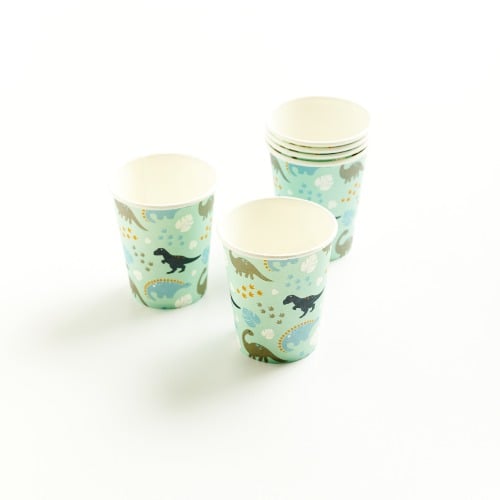 Vasos de Papel Happy Paper Dinosaurio 6 Unidades