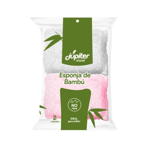 Esponja de Limpieza Júpiter de Bambú 2 Unidades