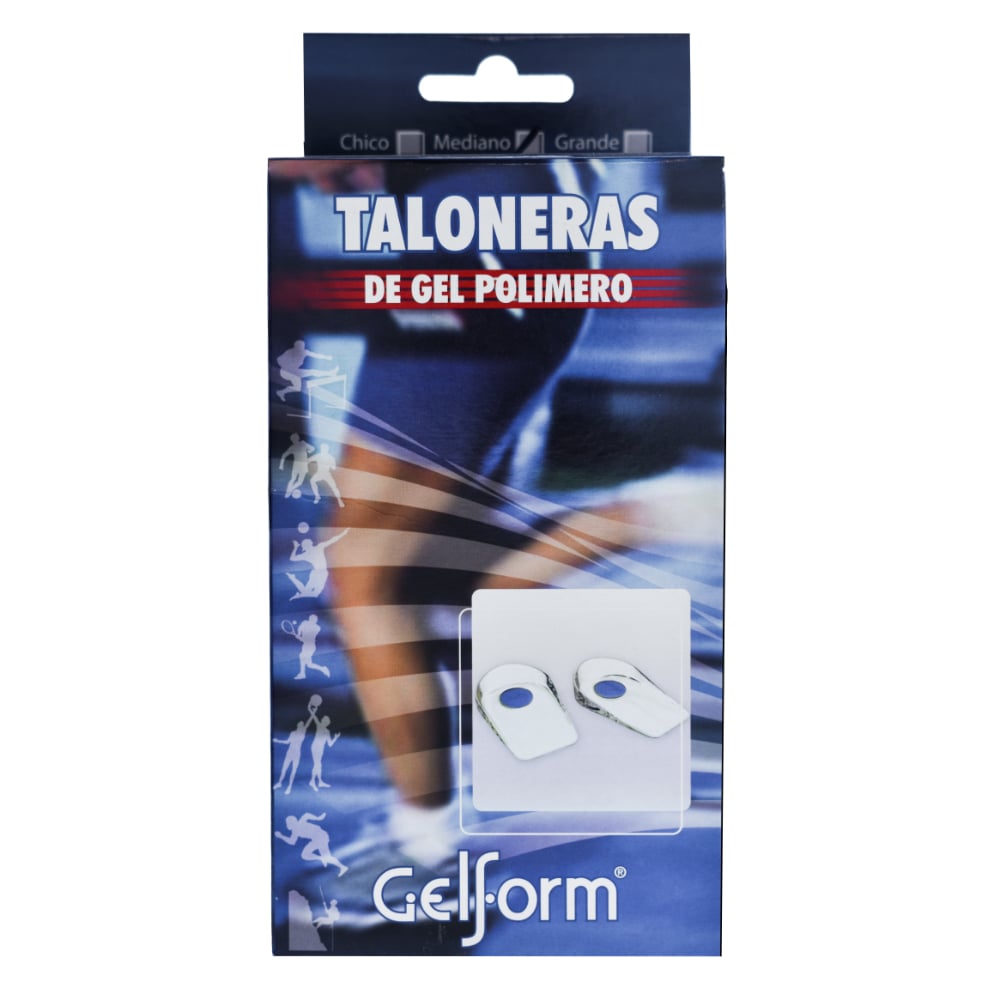 Talonera Gelform Punto Azul Talle M 1 Par 