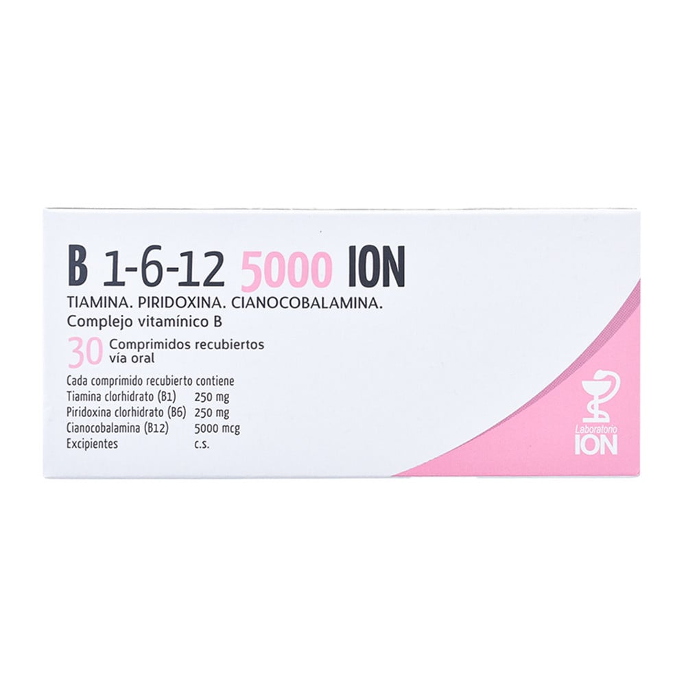 B1 B6 B12 5000 30 Comprimidos Recubiertos