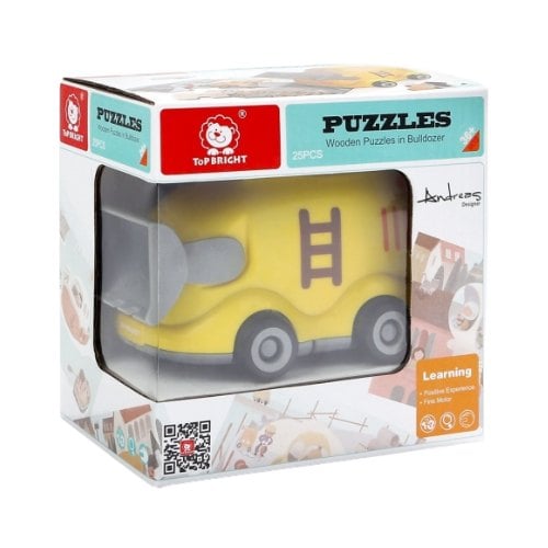 Puzzle de Madera Top Bright Camión de Remolque