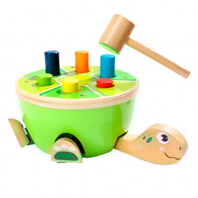 Juguete Tortuga Didáctico de Madera Top Bright con Martillo