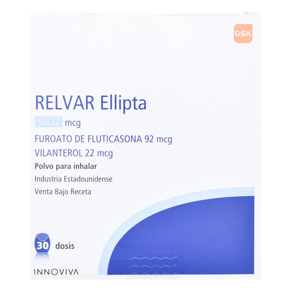 Relvar Ellipta 92 mcg/22 mcg Aerosol 30 Dosis