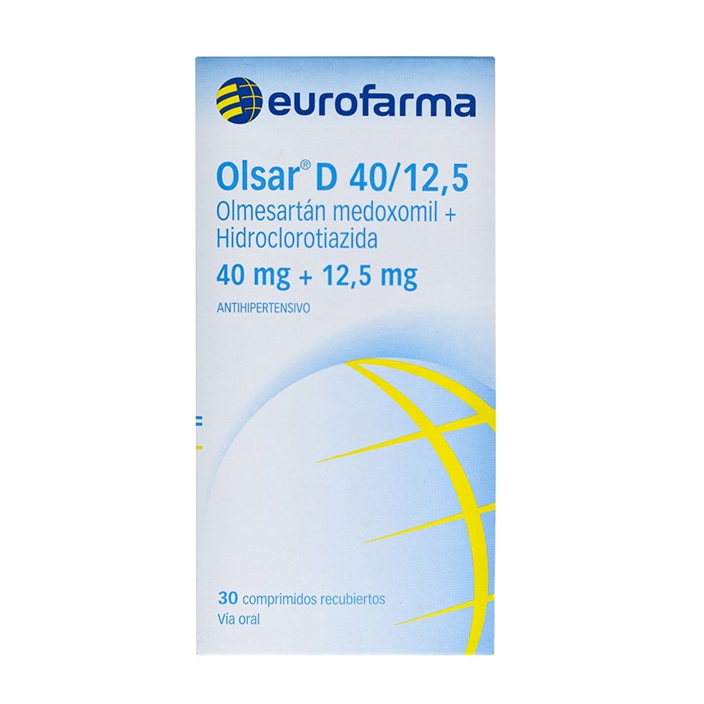 Olsar D 40 mg/12.5 mg 30 Comprimidos Recubiertos